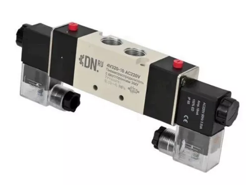 Кран шаровой Ду65 Ру25, полнопроходной, трехсоставной, нержавеющая сталь 316, PTFE, под приварку, с пневмоприводом PA-DA-083, с пневмораспределителем 4V320-08 AC220V, БКВ APL-210N, ручным Дублером MON2-450-T28-ISO (BV3232P(3pc)-FP-W-ISO-H LONG)