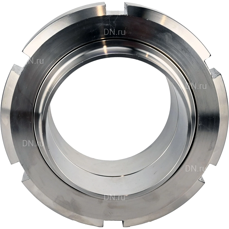 Муфта молочная в сборе CM-31-E Ду100 Ру10 под приварку, корпус - пищевая нержавеющая сталь AISI 304, уплотнение - EPDM